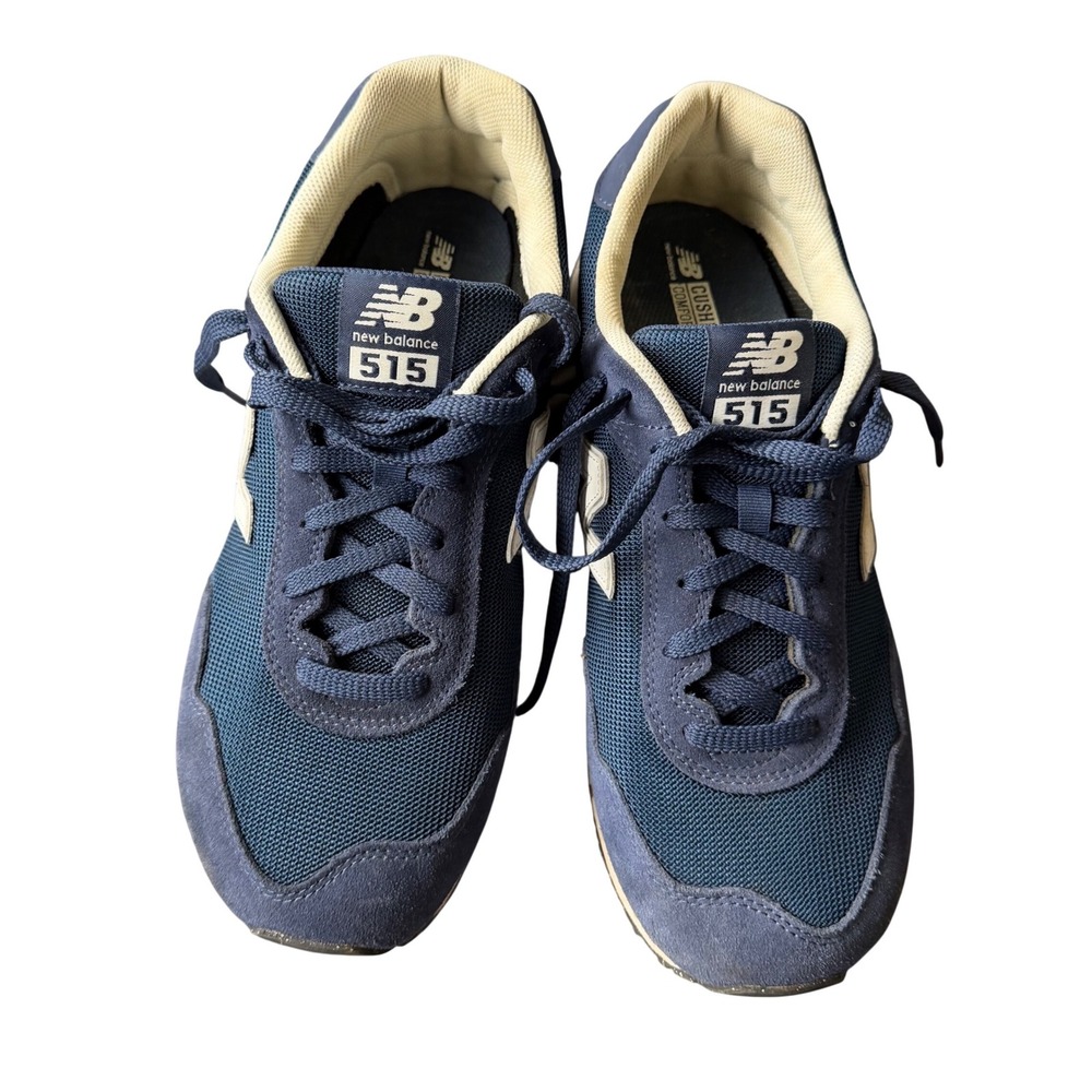 New Balance 515 V3 Navy Blue White Sneakers ML515NVY Mens 11 4E Extra Wide